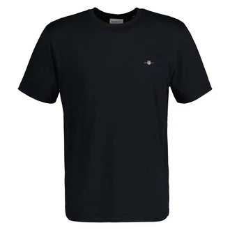 Gant T-Shirt SHIELD Regular Fit Schwarz Gant T-Shirt SHIELD Regular Fit Schwarz