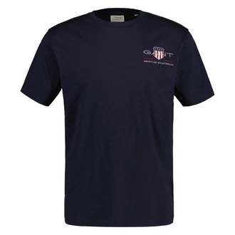 Gant T-Shirt Herren Regular Shield blau Gant T-Shirt Herren Regular Shield blau