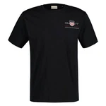Gant T-Shirt Herren Regular Shield Schwarz/Dunkelblau