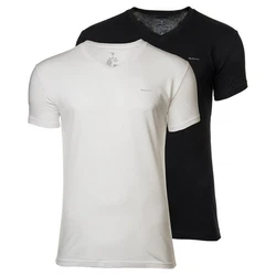 GANT Herren V-NECK T-SHIRT 2-PACK Dunkelblau/Lila/Schwarz/Weiß/Beige