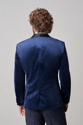 Next Sakko Slim Fit Blazer Blau/Hellblau/Dunkelblau
