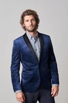 Next Sakko Slim Fit Blazer Blau/Hellblau/Dunkelblau Next Sakko Slim Fit Blazer Blau/Hellblau/Dunkelblau