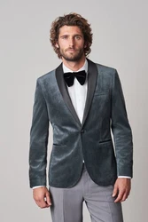 Next Sakko Slim Fit Blazer Dunkelgrün/Grau/Grün/Blau