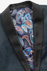 Next Sakko Slim Fit Blazer Dunkelgrün/Grau/Grün/Blau