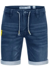 Indicode Jeansshorts Azibo Dunkelblau/Blau/Hellblau