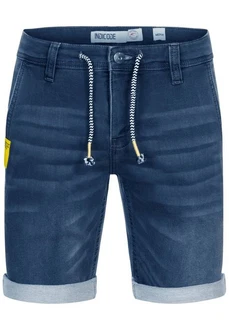 Indicode Jeansshorts Azibo Dunkelblau/Blau/Hellblau