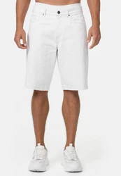 Indicode Jeansshorts INTian Weiß/Creme