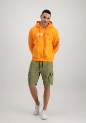 Alpha Industries Hoodie Alpha Label Orange/Gelb