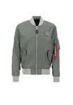 Alpha Industries Bomberjacke MA-1 TTC Two Tone Contrast Dunkelgrün/Grau