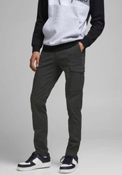 Jack & Jones Cargohose JJIMarco JJJoe schwarz