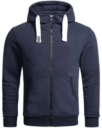 Alessandro Salvarini Sweatjacke ASVinzent Dunkelblau