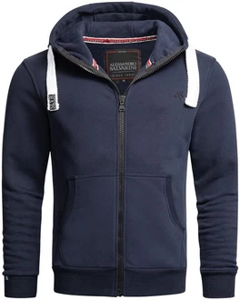 Alessandro Salvarini Sweatjacke ASVinzent Dunkelblau
