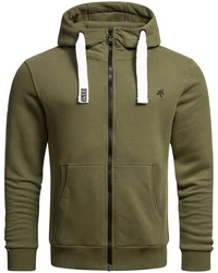 Alessandro Salvarini Sweatjacke ASVinzent Dunkelgrün