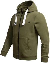 Alessandro Salvarini Sweatjacke ASVinzent Dunkelgrün