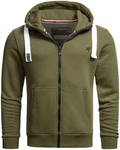 Alessandro Salvarini Sweatjacke ASVinzent Dunkelgrün