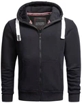 Alessandro Salvarini Sweatjacke ASVinzent Schwarz/Dunkelgrau/Dunkelblau