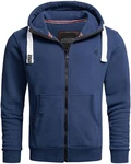 Alessandro Salvarini Sweatjacke ASVinzent Dunkelblau/Blau