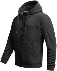 Alessandro Salvarini Sweatjacke ASLomborio Dunkelgrau/Grau/Schwarz