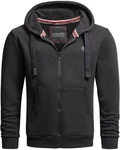 Alessandro Salvarini Sweatjacke ASLomborio Dunkelgrau/Grau/Schwarz