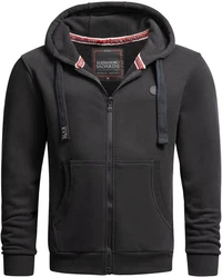 Alessandro Salvarini Sweatjacke ASLomborio Dunkelgrau/Grau/Schwarz