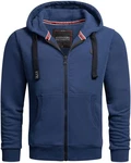 Alessandro Salvarini Sweatjacke ASLomborio Dunkelblau/Blau