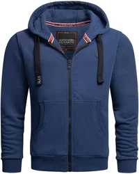 Alessandro Salvarini Sweatjacke ASLomborio Dunkelblau/Blau