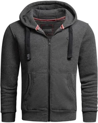 Alessandro Salvarini Sweatjacke ASLomborio Dunkelgrau/Grau/Hellgrau