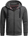 Alessandro Salvarini Sweatjacke ASLomborio Dunkelgrau/Grau/Hellgrau