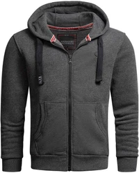 Alessandro Salvarini Sweatjacke ASLomborio Dunkelgrau/Grau/Hellgrau