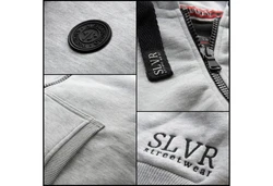 Alessandro Salvarini Sweatjacke ASLomborio Dunkelgrau/Lila/Hellgrau/Grau