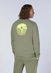 Chiemsee Sweatshirt Jumper-Motiv (1) Dunkelgrün/Grün