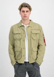 Alpha Industries Hemdjacke Men Overshirt Ripstop Cargo Overshirt Khaki/Dunkelgrün