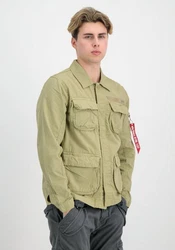 Alpha Industries Hemdjacke Men Overshirt Ripstop Cargo Overshirt Khaki/Dunkelgrün
