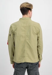 Alpha Industries Hemdjacke Men Overshirt Ripstop Cargo Overshirt Khaki/Dunkelgrün