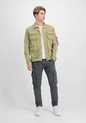 Alpha Industries Hemdjacke Men Overshirt Ripstop Cargo Overshirt Khaki/Dunkelgrün
