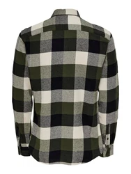 ONLY & SONS Karohemd GUDMUND LIFE LS 3T CHECK SHIRT khaki/oliv/schwarz/weiß