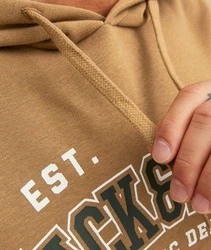 Jack & Jones Hoodie JJELOGO Braun/Khaki/Dunkelgrün/Orange/Gold