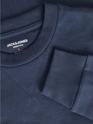 Jack & Jones Plus Sweatshirt BASIC SWEAT CREW NECK dunkelblau