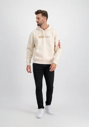 Alpha Industries Hoodie Alpha Label Gelb/Beige/Khaki/Weiß/Braun/Orange/Dunkelblau