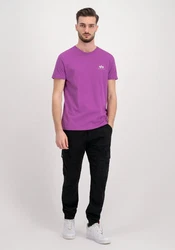 Alpha Industries T-Shirt Backprint T Lila/Rosa/Dunkelblau