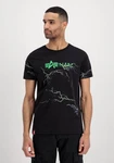 Alpha Industries T-Shirt Lightning AOP Schwarz/Dunkelgrün