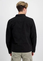 Alpha Industries Hemdjacke Men Overshirt Ripstop Cargo Overshirt Schwarz/Grau/Dunkelblau