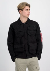 Alpha Industries Hemdjacke Men Overshirt Ripstop Cargo Overshirt Schwarz/Grau/Dunkelblau