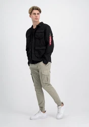 Alpha Industries Hemdjacke Men Overshirt Ripstop Cargo Overshirt Schwarz/Grau/Dunkelblau
