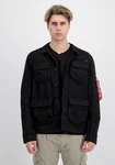 Alpha Industries Hemdjacke Men Overshirt Ripstop Cargo Overshirt Schwarz/Grau/Dunkelblau