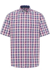 Eterna Kurzarmhemd Modern Fit Button-Down-Kragen Mischfarben/Lila/Dunkelblau/Rot/Hellblau