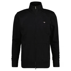 Gant Sweatjacke REG SHIELD FULL ZIP SWEAT Schwarz