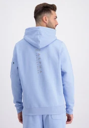 Alpha Industries Hoodie EMB Hellblau/Blau