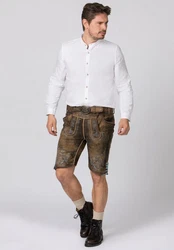 Stockerpoint Trachtenlederhose Rudolf Khaki/Dunkelgrün/Braun/Dunkelbraun/Grün