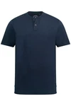 JP1880 T-Shirt Henley Bauchfit Rundhals Hellblau/Dunkelblau/Blau/Grau